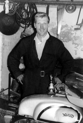Noel with his Replica after 1964 Junior mgp.JPG